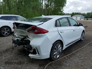 2018 Hyundai Ioniq Limited with VIN KMHC05LC7JU069144, listed as a Copart auction lot 61440105 with 221,779 mi miles and Salvage title. Bid and sale history available at DreamBid. Image 3.