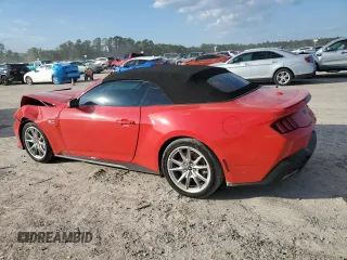 2024 Ford Mustang GT Premium с VIN 1FAGP8FF0R5119676, выставлен на аукционе Copart как лот 80442334 с пробегом 10 094 миль миль и Списание • Salvage title. История ставок и продаж доступна на DreamBid. Изображение 2.