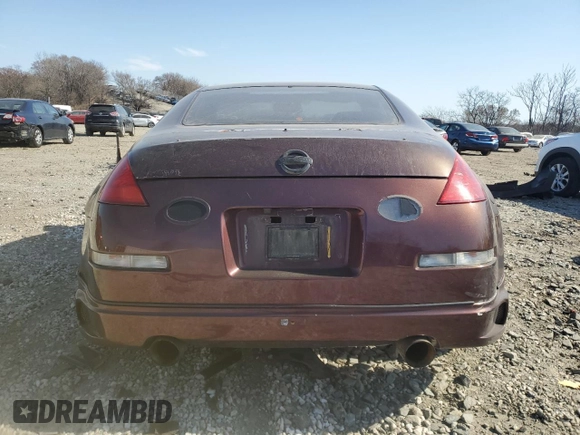 2006 Nissan 350Z Grand Touring with VIN JN1AZ34D76M303418, listed as a Copart auction lot 48735905 with 67,308 mi miles and Salvage Title. Bid and sale history available at carsss.com. Image 6.
