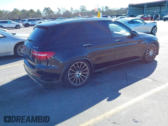 2017 Mercedes-Benz GLC with VIN WDC0G6EB0HF230536, listed as a IAAI auction lot 41632190 with 54,138 mi miles. Bid and sale history available at carsss.com. Image 4.
