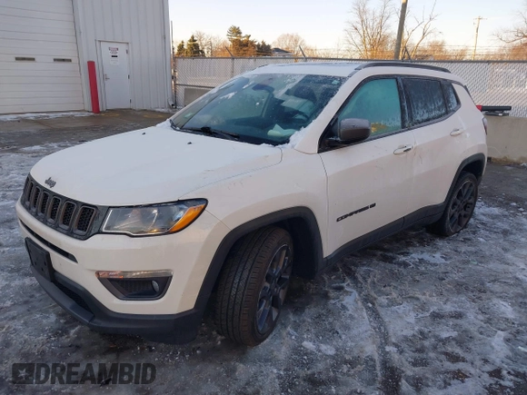 2021 Jeep Compass 80th Anniversary with VIN 3C4NJCEB4MT518183, listed as a IAAI auction lot 41355415 with 45,445 mi miles and . Bid and sale history available at carsss.com. Image 17.
