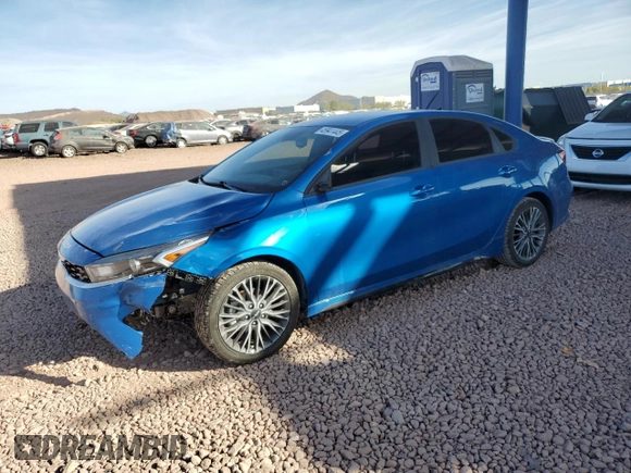 2023 Kia Forte GT-Line with VIN 3KPF54AD3PE644775, listed as a Copart auction lot 45941445 with 51,677 mi miles and Salvage Title. Bid and sale history available at carsss.com. Image 1.