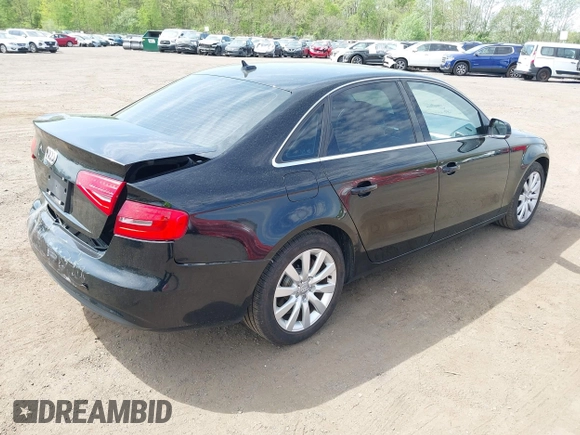 2013 Audi A4 Premium z VIN WAUBFAFLXDA157949, wystawiony jako IAAI lot #42159283 z przebiegiem 239 502 mil mil oraz . Historia ofert i sprzedaży dostępna na DreamBid. Obrazek 4.