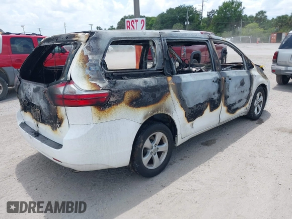 2015 Toyota Sienna L with VIN 5TDZK3DC2FS538700, listed as a IAAI auction lot 42180289 with Not provided miles and . Bid and sale history available at DreamBid. Image 4.