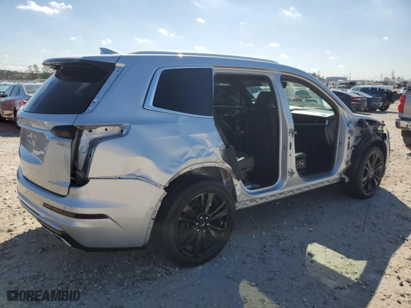 2020 Cadillac XT6 FWD Premium Luxury with VIN 1GYKPERSXLZ218589, listed as a Copart auction lot 46632615 with 57,876 mi miles and Clean Title. Bid and sale history available at carsss.com. Image 3.
