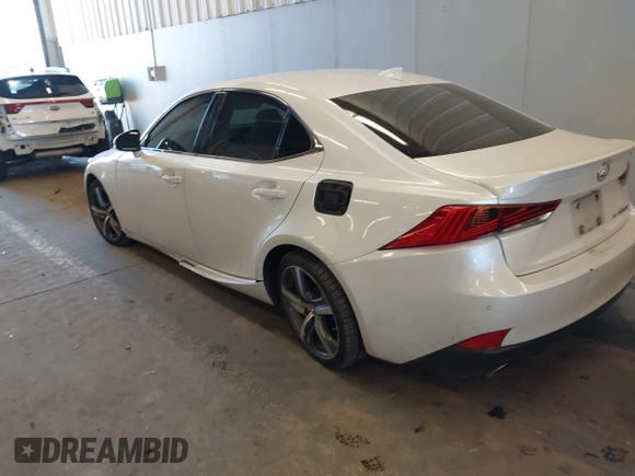 2017 Lexus IS with VIN JTHCM1D26H5019524, listed as a IAAI auction lot 41658118 with 108,487 mi miles. Bid and sale history available at carsss.com. Image 3.