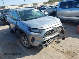 2019 Toyota RAV4 LE with VIN 2T3G1RFV5KW042102, listed as a IAAI auction lot 41212506 with 99,682 mi miles. Bid and sale history available at carsss.com. Image 1.