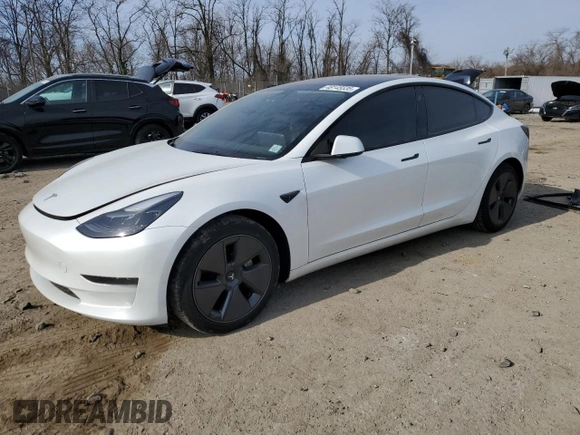 2023 Tesla Model 3 с VIN 5YJ3E1EA1PF548591, выставлен на аукционе Copart как лот 48145535 с пробегом 43 789 миль миль и Списание • Salvage title. История ставок и продаж доступна на DreamBid. Изображение 1.