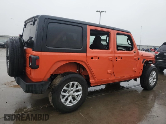 2023 Jeep Wrangler Sport Altitude with VIN 1C4HJXDG7PW675321, listed as a Copart auction lot 45138765 with 10,269 mi miles and Salvage Title. Bid and sale history available at DreamBid. Image 3.