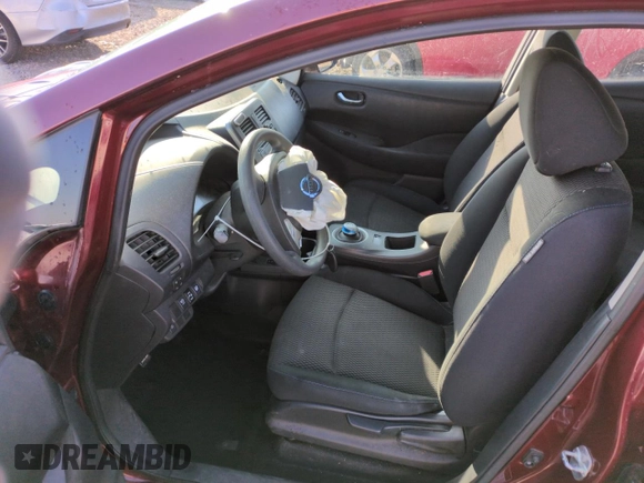 2017 Nissan LEAF S with VIN 1N4BZ0CP3HC311154, listed as a Copart auction lot 88807695 with 57,525 mi miles and Salvage Title. Bid and sale history available at carsss.com. Image 7.