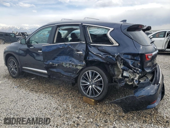 2019 Infiniti QX60 Pure z VIN 5N1DL0MM5KC530029, wystawiony jako Copart lot #54208765 z przebiegiem 126 409 mil mil oraz Szkoda całkowita • Salvage title. Historia ofert i sprzedaży dostępna na DreamBid. Obrazek 2.