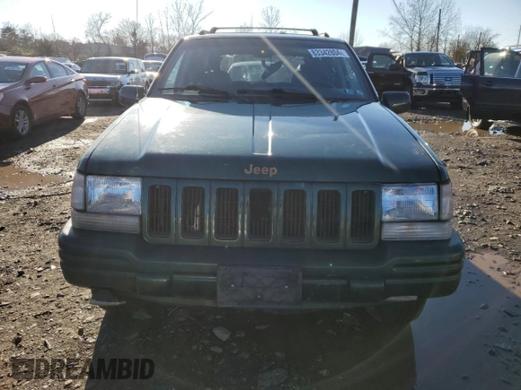 1997 Jeep Grand Cherokee Limited with VIN 1J4GZ78Y2VC728605, listed as a Copart auction lot 83342804 with 104,185 mi miles and Salvage Title. Bid and sale history available at carsss.com. Image 5.