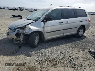 2005 Honda Odyssey LX z VIN 5FNRL38205B025351, wystawiony jako Copart lot #56209865 z przebiegiem 142 232 mil mil oraz Szkoda całkowita • Salvage title. Historia ofert i sprzedaży dostępna na DreamBid. Obrazek 1.