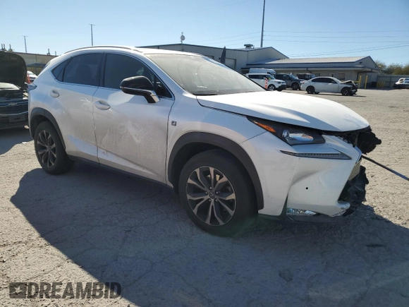 2015 Lexus NX 200t with VIN JTJBARBZXF2023897, listed as a Copart auction lot 46298035 with 84,619 mi miles and Salvage Title. Bid and sale history available at DreamBid. Image 4.