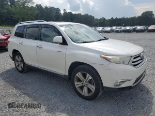 2012 Toyota Highlander Limited with VIN 5TDYK3EH6CS084341, listed as a Copart auction lot 63105265 with 152,868 mi miles and Salvage title. Bid and sale history available at DreamBid. Image 4.