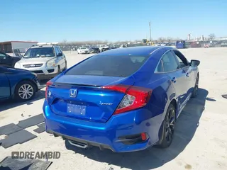 2021 Honda Civic Sedan Sport with VIN 19XFC2F85ME002091, listed as a IAAI auction lot 41810445 with 37,541 mi miles. Bid and sale history available at carsss.com. Image 4.