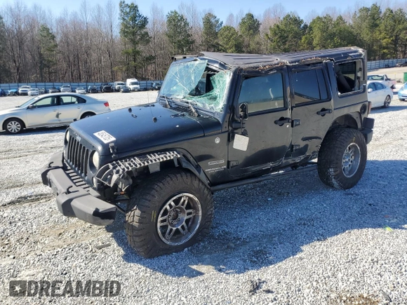 2014 Jeep Wrangler Unlimited Sport with VIN 1C4BJWDG9EL250326, listed as a Copart auction lot 48545705 with 247,460 mi miles and Salvage Title. Bid and sale history available at DreamBid. Image 1.