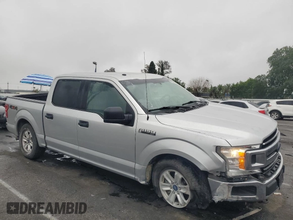 2018 Ford F-150 XL with VIN 1FTEW1EP3JFD05281, listed as a Copart auction lot 50724245 with 48,541 mi miles and Salvage title. Bid and sale history available at DreamBid. Image 4.