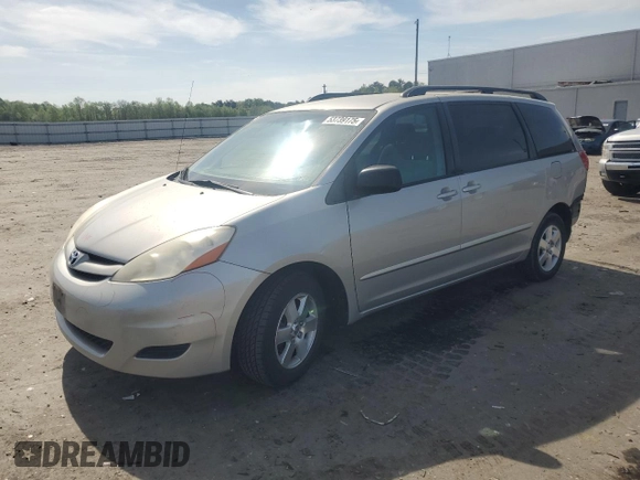 2008 Toyota Sienna CE with VIN 5TDZK23C48S135039, listed as a Copart auction lot 53739175 with 240,900 mi miles and Clean Title. Bid and sale history available at carsss.com. Image 1.