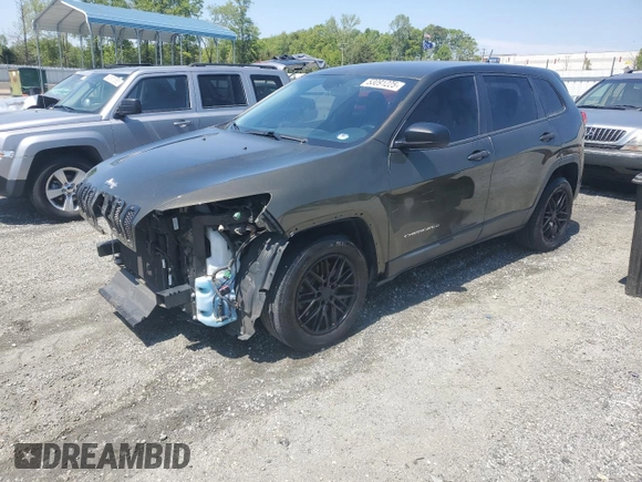 2015 Jeep Cherokee Sport with VIN 1C4PJLAB9FW720187, listed as a Copart auction lot 53091225 with 154,545 mi miles and Salvage Title. Bid and sale history available at carsss.com. Image 1.