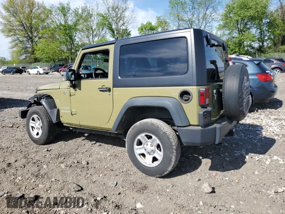 2013 Jeep Wrangler Sport with VIN 1C4AJWAG3DL569588, listed as a Copart auction lot 55826505 with 24,345 mi miles and Salvage title. Bid and sale history available at DreamBid. Image 2.