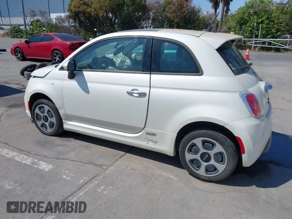 2014 FIAT 500e with VIN 3C3CFFGE5ET208454, listed as a IAAI auction lot 42510570 with Not provided miles and . Bid and sale history available at DreamBid. Image 3.
