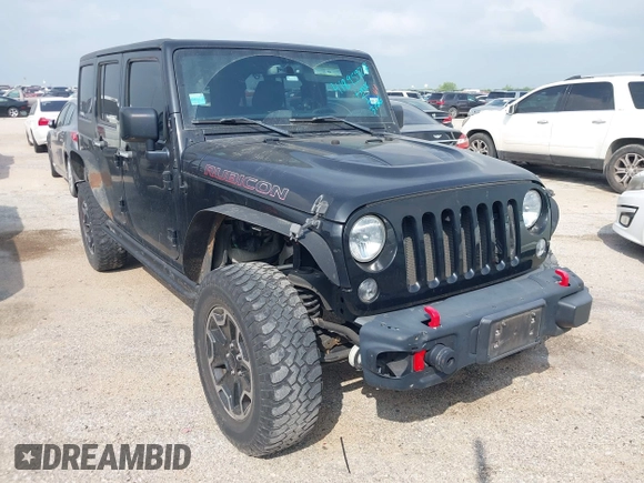 2015 Jeep Wrangler Unlimited Rubicon z VIN 1C4BJWFG2FL572417, wystawiony jako IAAI lot #41895927 z przebiegiem 54 981 mil mil oraz . Historia ofert i sprzedaży dostępna na DreamBid. Obrazek 1.