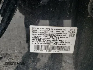 2014 Acura MDX with VIN 5FRYD4H22EB011268, listed as a Copart auction lot 55961295 with 203,478 mi miles and Salvage title. Bid and sale history available at DreamBid. Image 13.