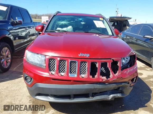 2016 Jeep Compass Latitude with VIN 1C4NJCEB9GD575117, listed as a IAAI auction lot 41716611 with 107,295 mi miles. Bid and sale history available at carsss.com. Image 13.