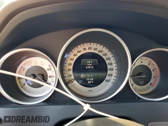 2014 Mercedes-Benz C 350 Sport with VIN WDDGF5HBXEA913811, listed as a Copart auction lot 67726284 with 67,814 mi miles and Salvage Title. Bid and sale history available at DreamBid. Image 9.