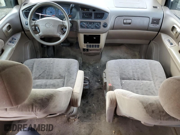 2002 Toyota Sienna LE with VIN 4T3ZF13C12U455861, listed as a Copart auction lot 80950914 with 250,830 mi miles and Salvage Title. Bid and sale history available at carsss.com. Image 8.
