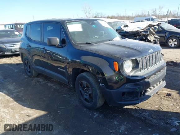 2017 Jeep Renegade Sport with VIN ZACCJAAB7HPF43822, listed as a IAAI auction lot 41752500 with Not Provided miles and . Bid and sale history available at DreamBid. Image 1.