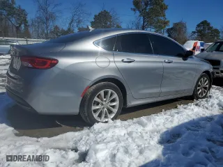 2015 Chrysler 200 C with VIN 1C3CCCCB0FN560538, listed as a Copart auction lot 45166515 with 62,617 mi miles and Salvage Title. Bid and sale history available at carsss.com. Image 3.