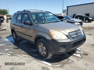 2005 Honda CR-V LX with VIN JHLRD68575C006515, listed as a Copart auction lot 54381405 with 183,916 mi miles and Salvage Title. Bid and sale history available at DreamBid. Image 4.