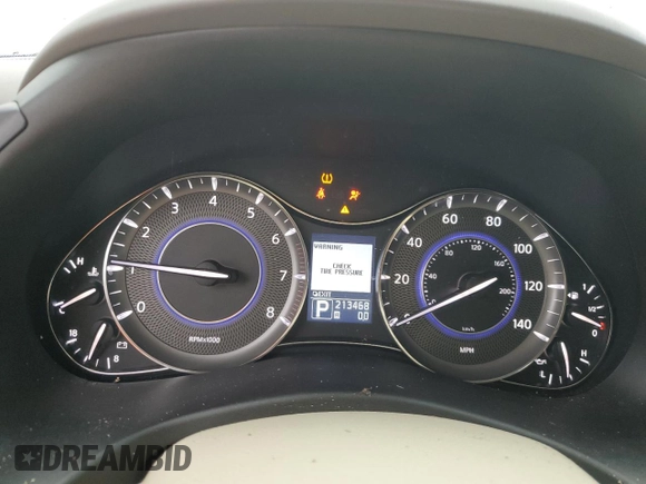 2012 Infiniti QX56 7-passenger with VIN JN8AZ2NF8C9517540, listed as a Copart auction lot 75046604 with 213,468 mi miles and Salvage Title. Bid and sale history available at carsss.com. Image 9.