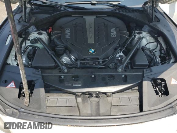 2013 BMW 7 Series 750Li with VIN WBAYE8C55DD133309, listed as a Copart auction lot 60656455 with 182,562 mi miles and Salvage title. Bid and sale history available at DreamBid. Image 11.