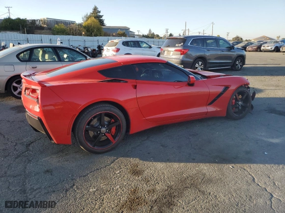 2014 Chevrolet Corvette Stingray Z51 3LT with VIN 1G1YL2D79E5104468, listed as a Copart auction lot 73684144 with 105,354 mi miles and Salvage Title. Bid and sale history available at carsss.com. Image 3.
