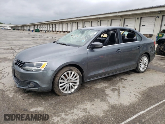 2014 Volkswagen Jetta TDI w/Premium with VIN 3VWLL7AJ1EM428536, listed as a Copart auction lot 53896765 with 75,525 mi miles and Salvage title. Bid and sale history available at DreamBid. Image 1.