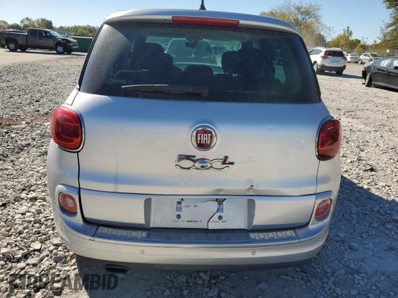 2014 FIAT 500L Easy with VIN ZFBCFABH0EZ015043, listed as a Copart auction lot 74581874 with 80,639 mi miles and Salvage Title. Bid and sale history available at carsss.com. Image 6.