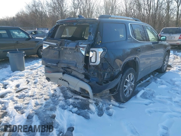 2021 GMC Acadia SLT with VIN 1GKKNMLS9MZ221021, listed as a IAAI auction lot 41614946 with 44,096 mi miles. Bid and sale history available at carsss.com. Image 6.