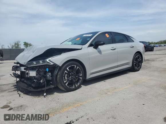 2022 Kia K5 GT-Line z VIN 5XXG64J25NG133346, wystawiony jako Copart lot #50503875 z przebiegiem 50 095 mil mil oraz Szkoda całkowita • Salvage title. Historia ofert i sprzedaży dostępna na DreamBid. Obrazek 1.
