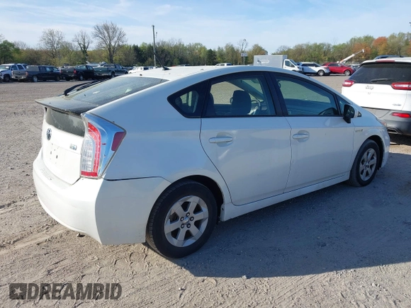 2012 Toyota Prius One with VIN JTDKN3DU2C1520448, listed as a IAAI auction lot 42108210 with 141,657 mi miles. Bid and sale history available at carsss.com. Image 4.