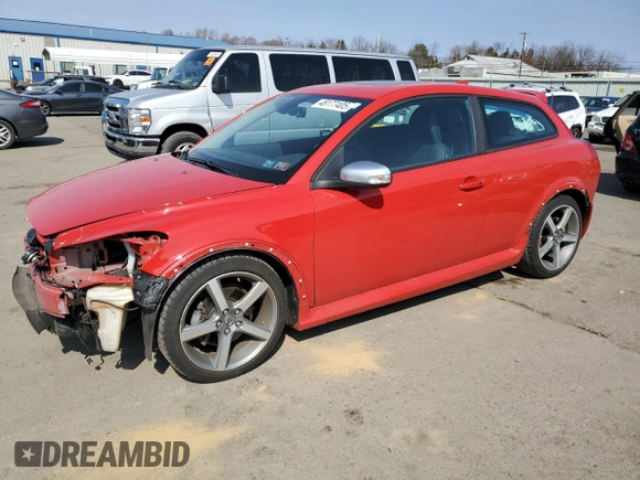 2011 Volvo C30 with VIN YV1672MK9B2245927, listed as a Copart auction lot 48177405 with 58,087 mi miles and Salvage Title. Bid and sale history available at carsss.com. Image 1.
