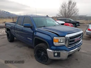 2015 GMC Sierra 1500 SLE with VIN 1GTV2UEC3FZ224734, listed as a IAAI auction lot 41549283 with 153,287 mi miles. Bid and sale history available at carsss.com. Image 1.