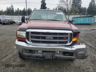2001 Ford Super Duty F-250 XL with VIN 1FTNW21S41EB76120, listed as a Copart auction lot 84878124 with 227,360 mi miles and Salvage Title. Bid and sale history available at carsss.com. Image 5.