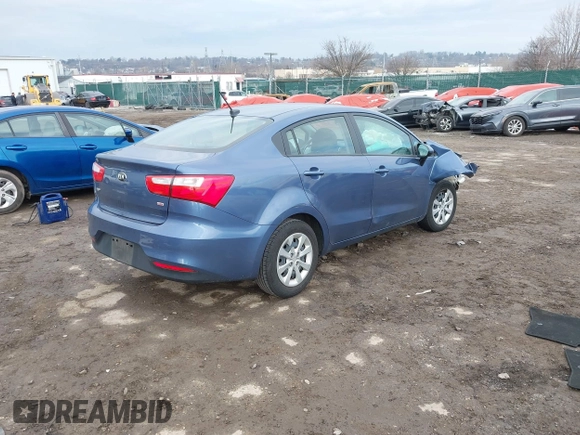2016 Kia Rio LX with VIN KNADM4A38G6684838, listed as a IAAI auction lot 41283300 with 64,530 mi miles. Bid and sale history available at carsss.com. Image 4.