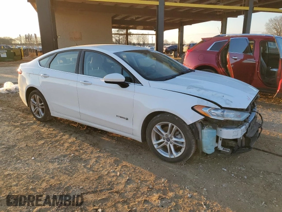 2018 Ford Fusion Hybrid S with VIN 3FA6P0UU4JR122581, listed as a Copart auction lot 88984465 with 81,554 mi miles and Salvage Title. Bid and sale history available at carsss.com. Image 4.