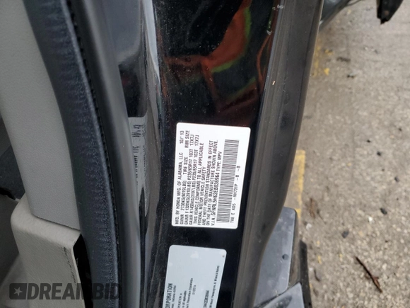 2014 Honda Odyssey EX-L with VIN 5FNRL5H62EB036964, listed as a Copart auction lot 46581355 with 62,290 mi miles and Salvage Title. Bid and sale history available at DreamBid. Image 14.