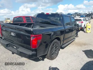 2024 Ford F-150 STX with VIN 1FTEW2KP6RKE37898, listed as a IAAI auction lot 41128541 with 3,409 mi miles and . Bid and sale history available at carsss.com. Image 4.