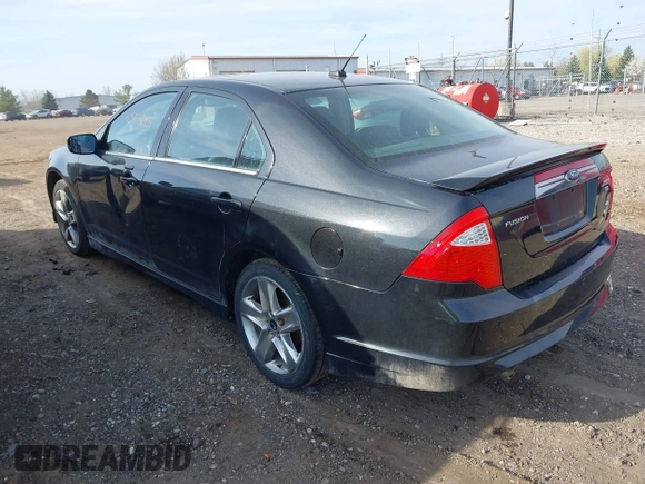 2012 Ford Fusion SPORT with VIN 3FAHP0DC9CR384812, listed as a IAAI auction lot 42117190 with 0 mi miles. Bid and sale history available at carsss.com. Image 3.
